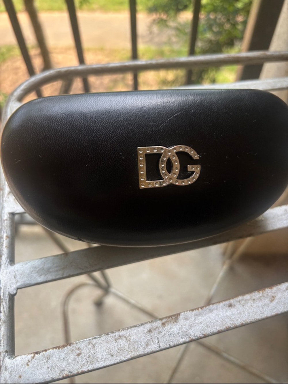 Dolce & Gabbana Black Eyewear Case with Silver DG Emblem - Picture 2 of 9